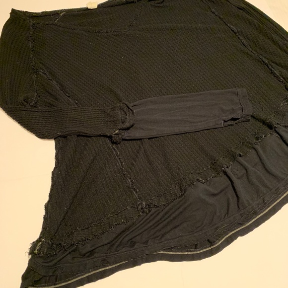 We the free black thermal long sleeve top - Picture 6 of 8